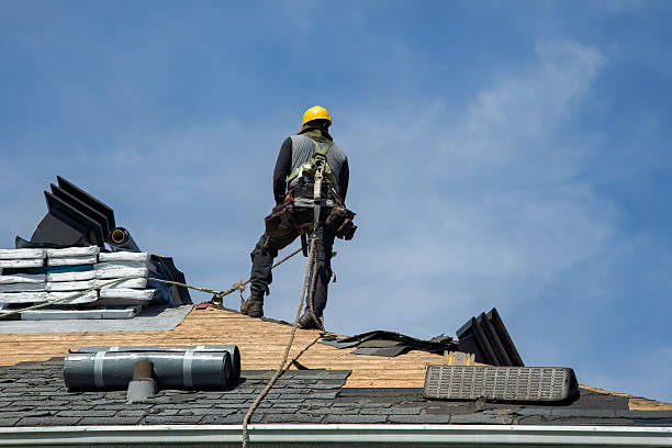 Professional Gutter Installation technician working in Abita Springs, LA